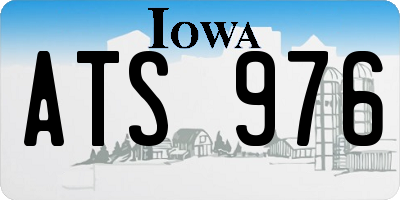 IA license plate ATS976