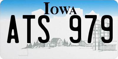 IA license plate ATS979