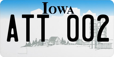 IA license plate ATT002