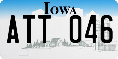IA license plate ATT046