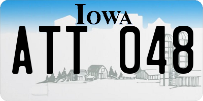 IA license plate ATT048