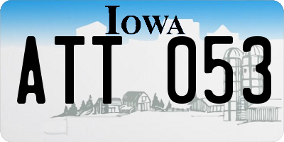 IA license plate ATT053