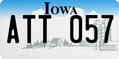 IA license plate ATT057