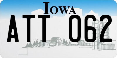 IA license plate ATT062