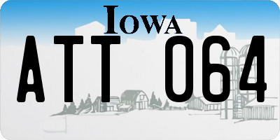 IA license plate ATT064