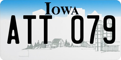 IA license plate ATT079
