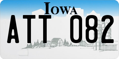 IA license plate ATT082
