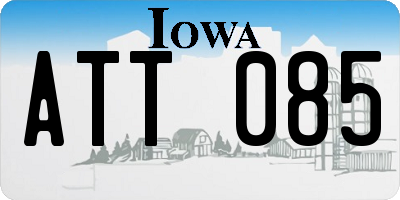 IA license plate ATT085