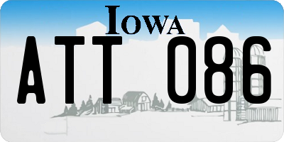IA license plate ATT086