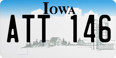 IA license plate ATT146