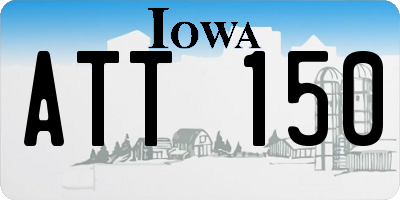 IA license plate ATT150