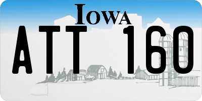 IA license plate ATT160