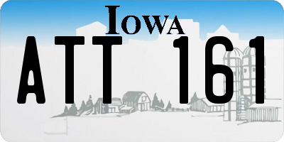 IA license plate ATT161