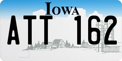 IA license plate ATT162