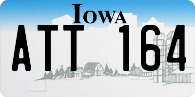 IA license plate ATT164