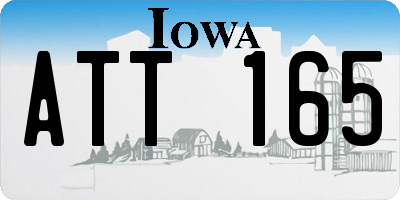IA license plate ATT165