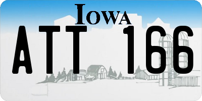 IA license plate ATT166
