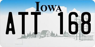 IA license plate ATT168