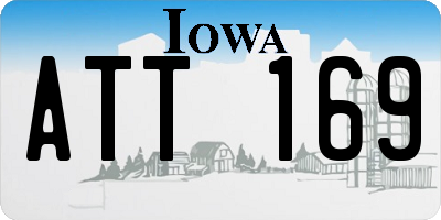 IA license plate ATT169