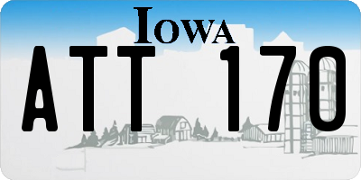 IA license plate ATT170