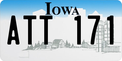 IA license plate ATT171