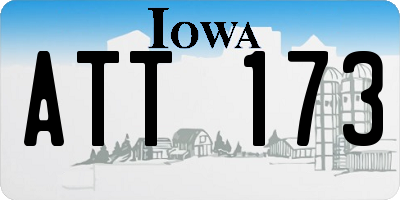 IA license plate ATT173