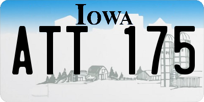 IA license plate ATT175