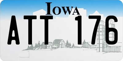 IA license plate ATT176