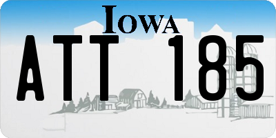 IA license plate ATT185