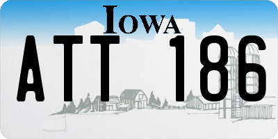IA license plate ATT186