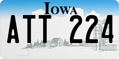 IA license plate ATT224