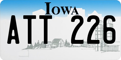 IA license plate ATT226