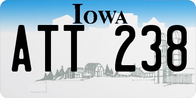 IA license plate ATT238