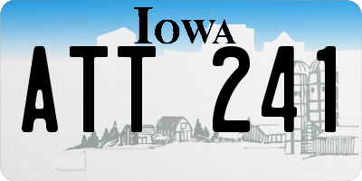 IA license plate ATT241