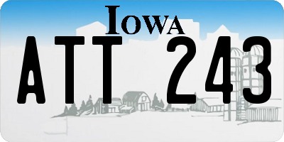IA license plate ATT243