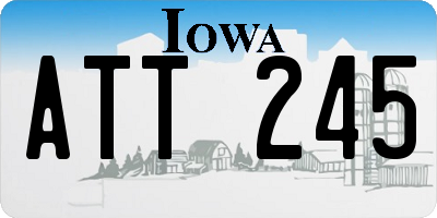 IA license plate ATT245