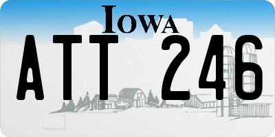 IA license plate ATT246