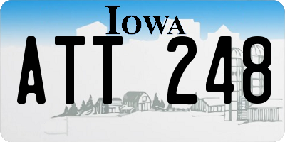 IA license plate ATT248