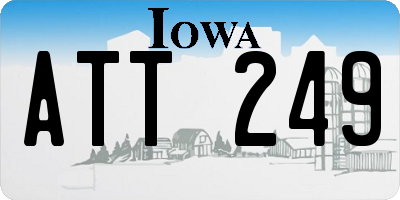 IA license plate ATT249