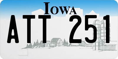 IA license plate ATT251