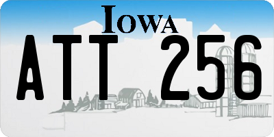 IA license plate ATT256