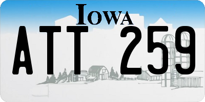IA license plate ATT259