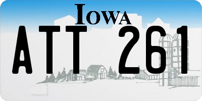 IA license plate ATT261