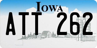 IA license plate ATT262
