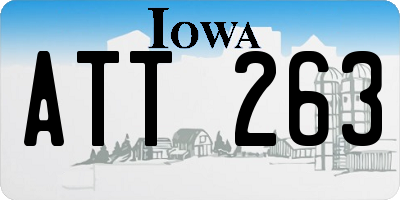 IA license plate ATT263