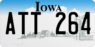 IA license plate ATT264