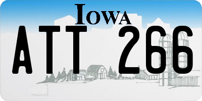 IA license plate ATT266