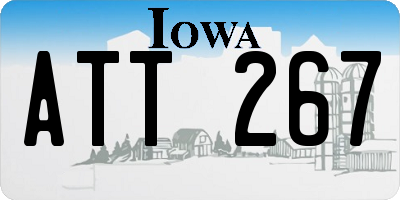 IA license plate ATT267