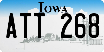 IA license plate ATT268