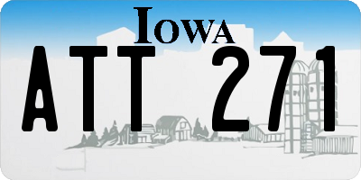 IA license plate ATT271